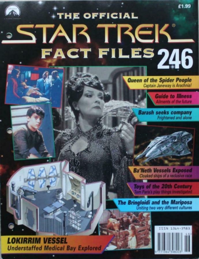 STAR TREK FACT FILES magazine side cover Issue 246  