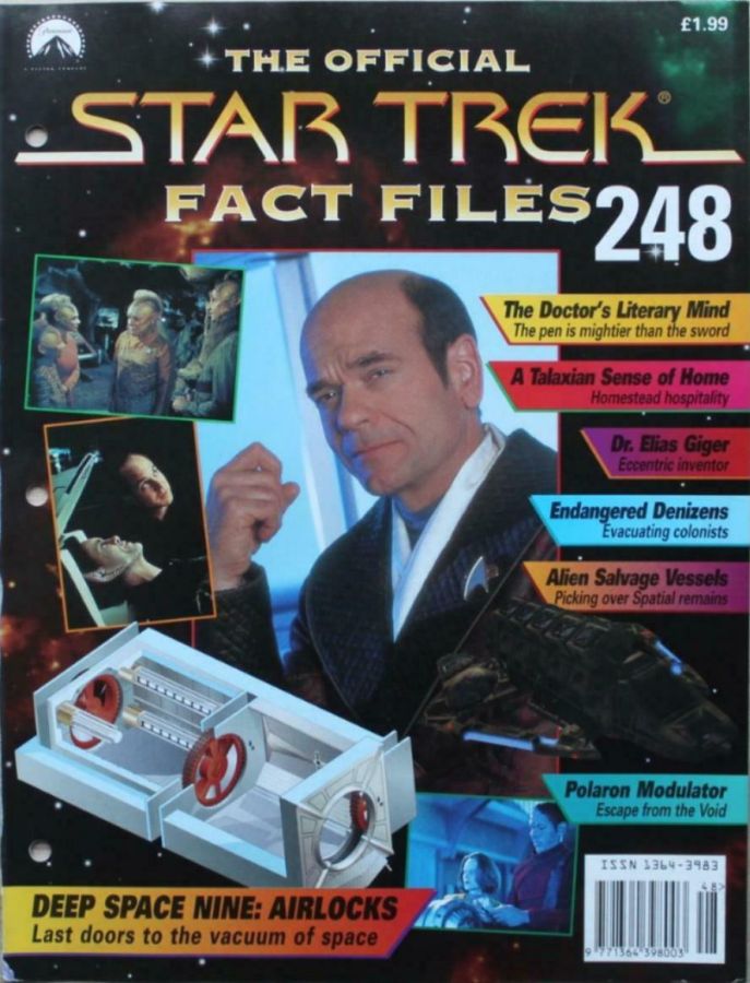 STAR TREK FACT FILES magazine side cover Issue 248  