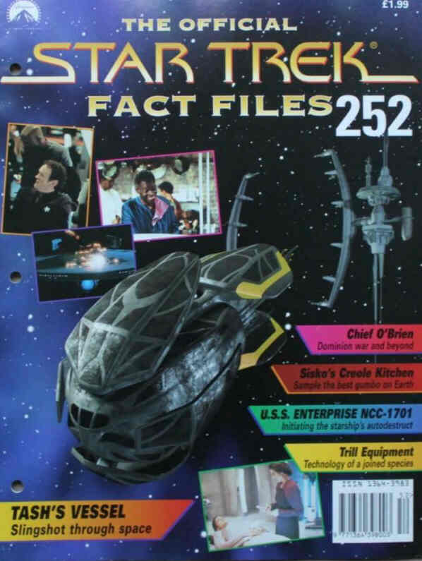 STAR TREK FACT FILES magazine side cover Issue 252  