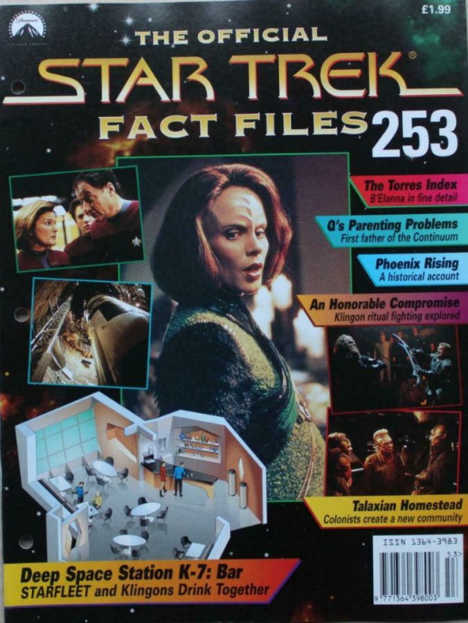 STAR TREK FACT FILES magazine side cover Issue 253  