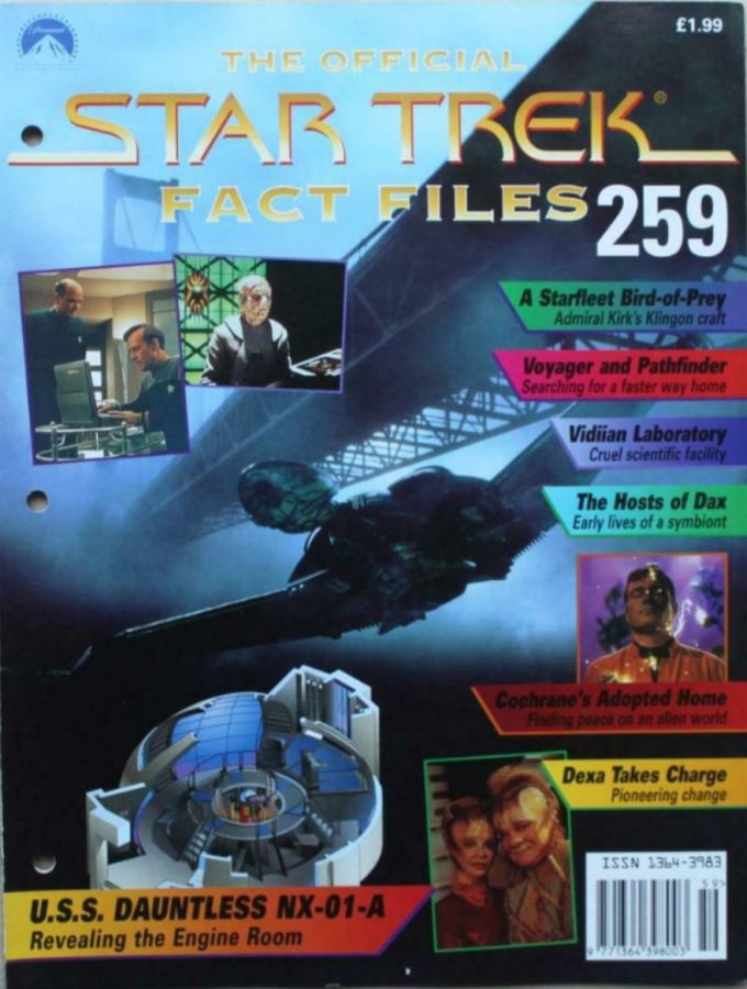 STAR TREK FACT FILES magazine side cover Issue 259  