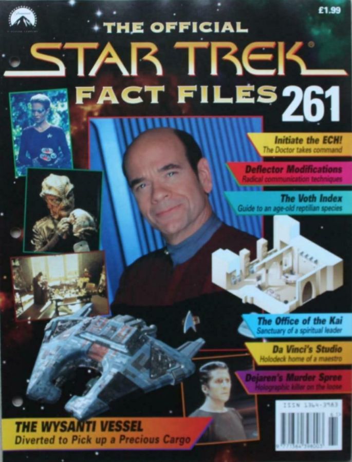 STAR TREK FACT FILES magazine side cover Issue 261  