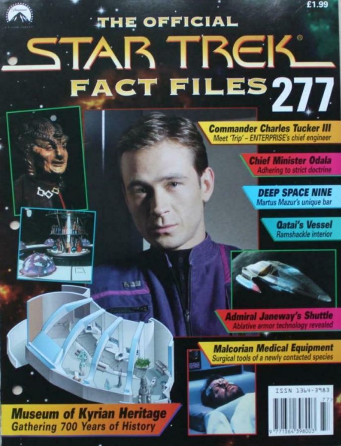 STAR TREK FACT FILES magazine side cover Issue 277  