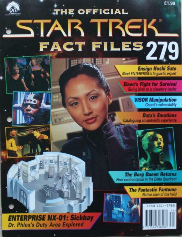 STAR TREK FACT FILES magazine side cover Issue 279  