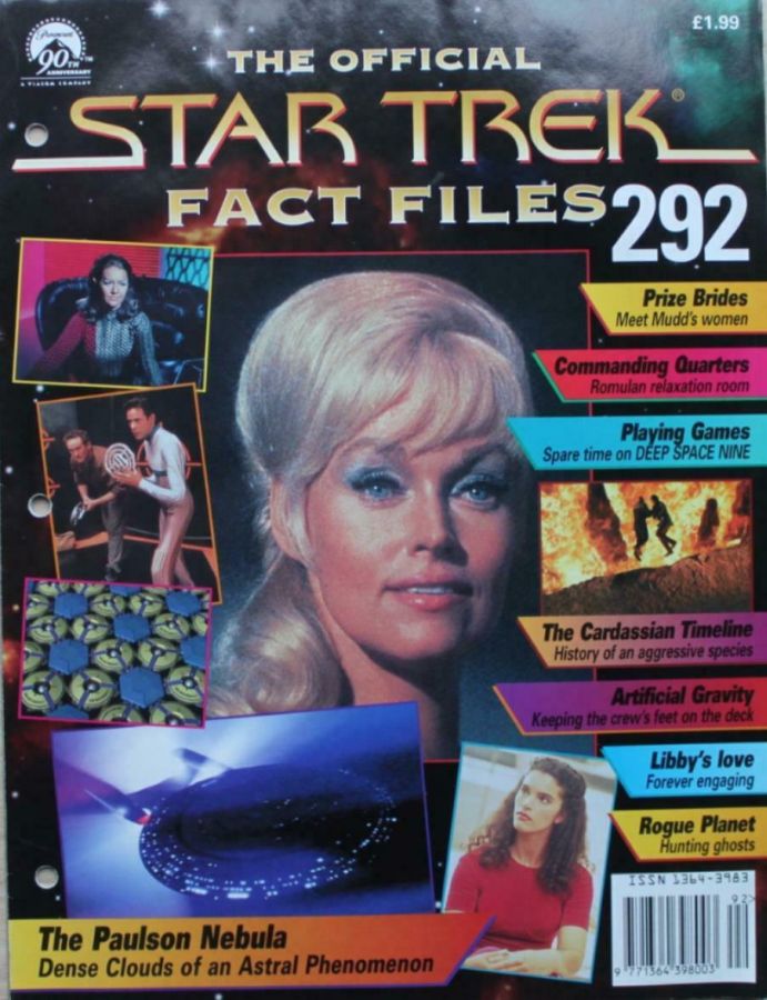 STAR TREK FACT FILES magazine side cover Issue 292  