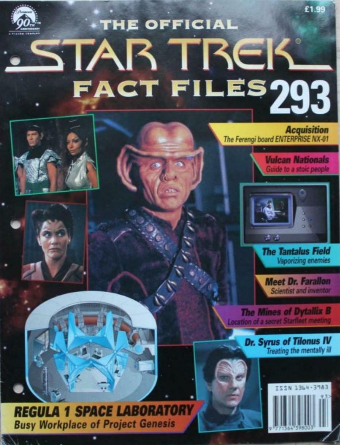 STAR TREK FACT FILES magazine side cover Issue 293  