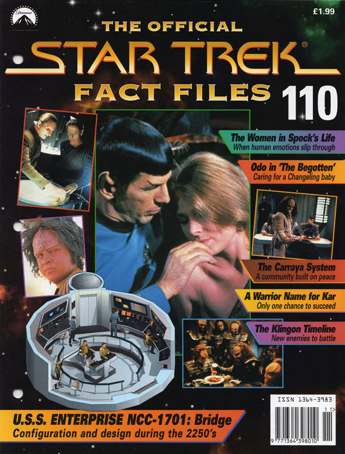 STAR TREK FACT FILES magazine side cover Issue 110   