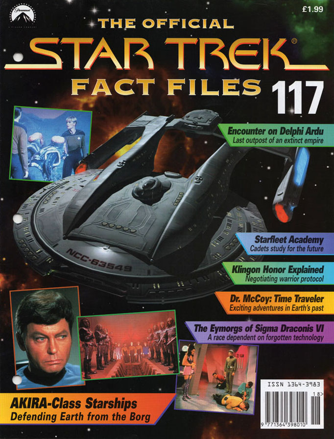 STAR TREK FACT FILES magazine side cover Issue 117   