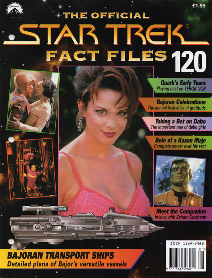 STAR TREK FACT FILES magazine side cover Issue 120   