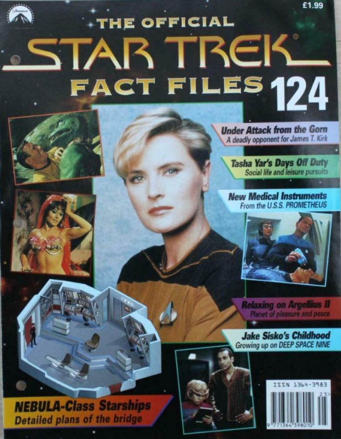 STAR TREK FACT FILES magazine side cover Issue 124  