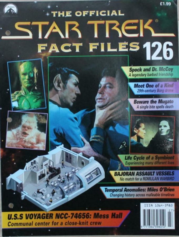 STAR TREK FACT FILES magazine side cover Issue 126  