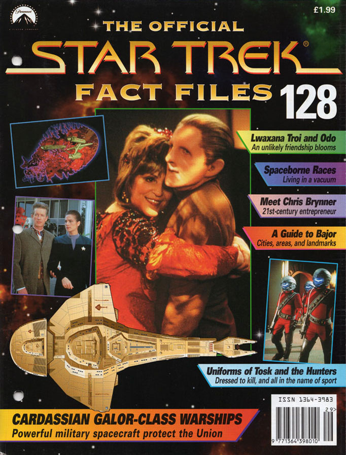 STAR TREK FACT FILES magazine side cover Issue 128   