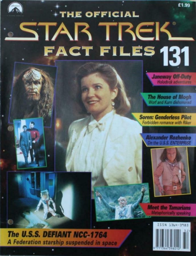 STAR TREK FACT FILES magazine side cover Issue 131  