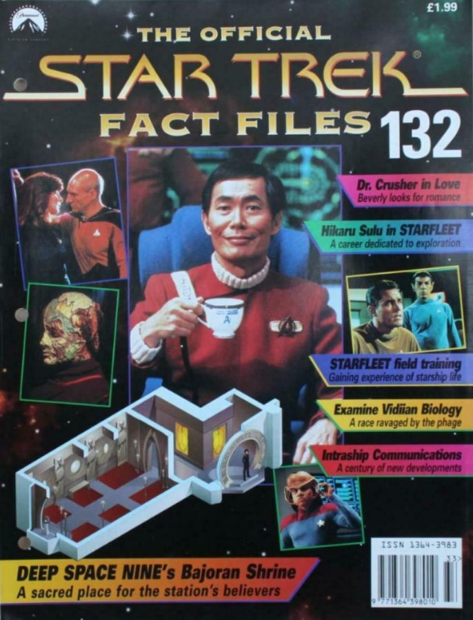 STAR TREK FACT FILES magazine side cover Issue 132  