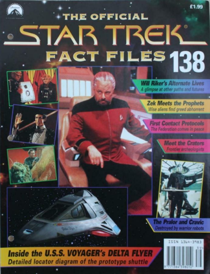 STAR TREK FACT FILES magazine side cover Issue 138  