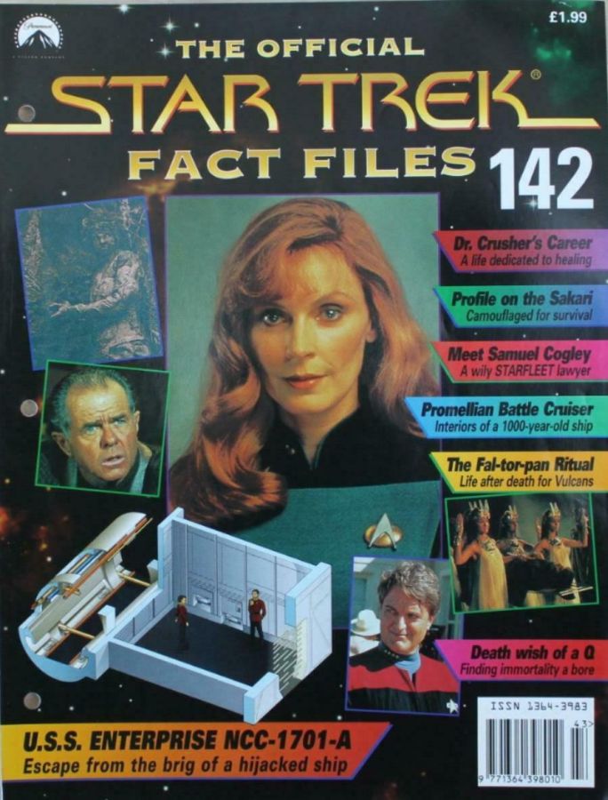 STAR TREK FACT FILES magazine side cover Issue 142  