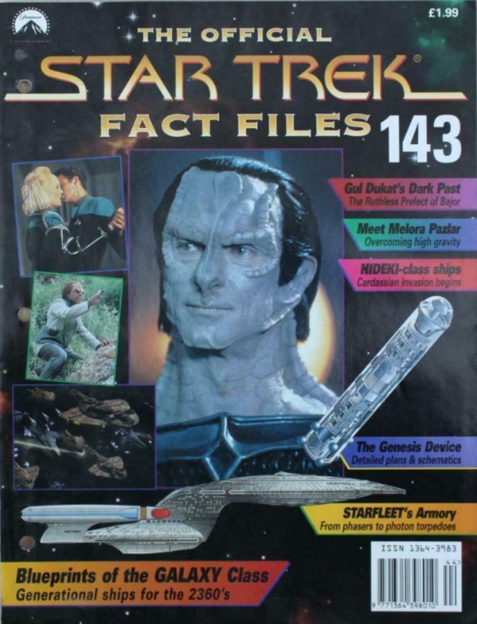 STAR TREK FACT FILES magazine side cover Issue 143  