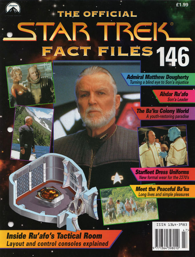 STAR TREK FACT FILES magazine side cover Issue 146   
