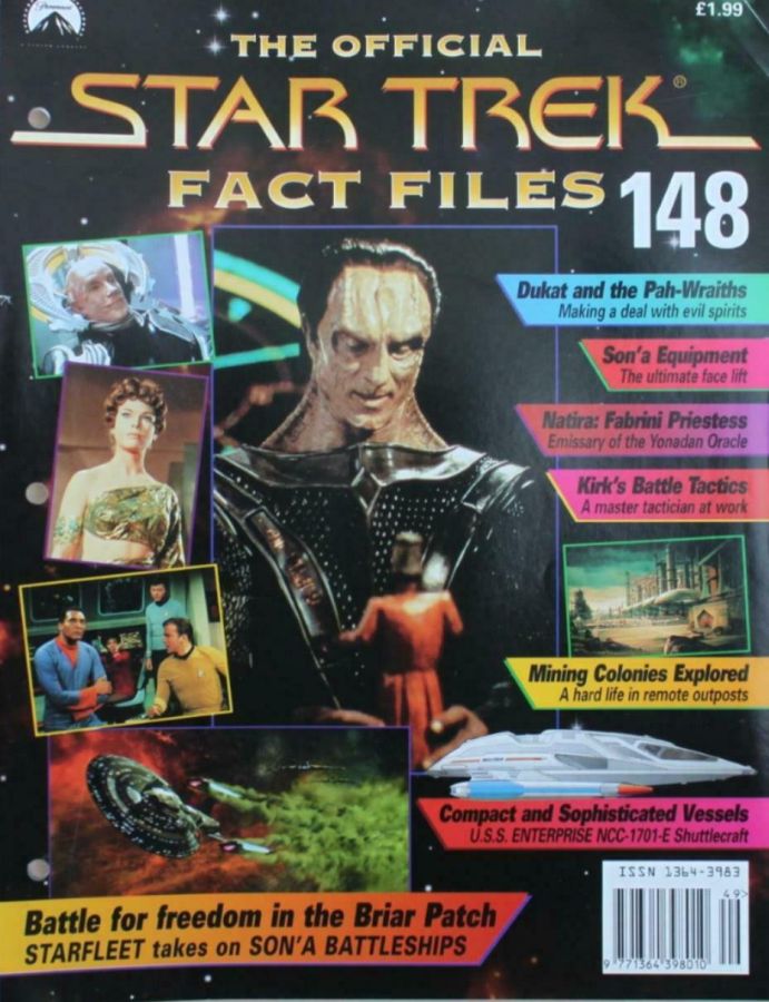 STAR TREK FACT FILES magazine side cover Issue 148  
