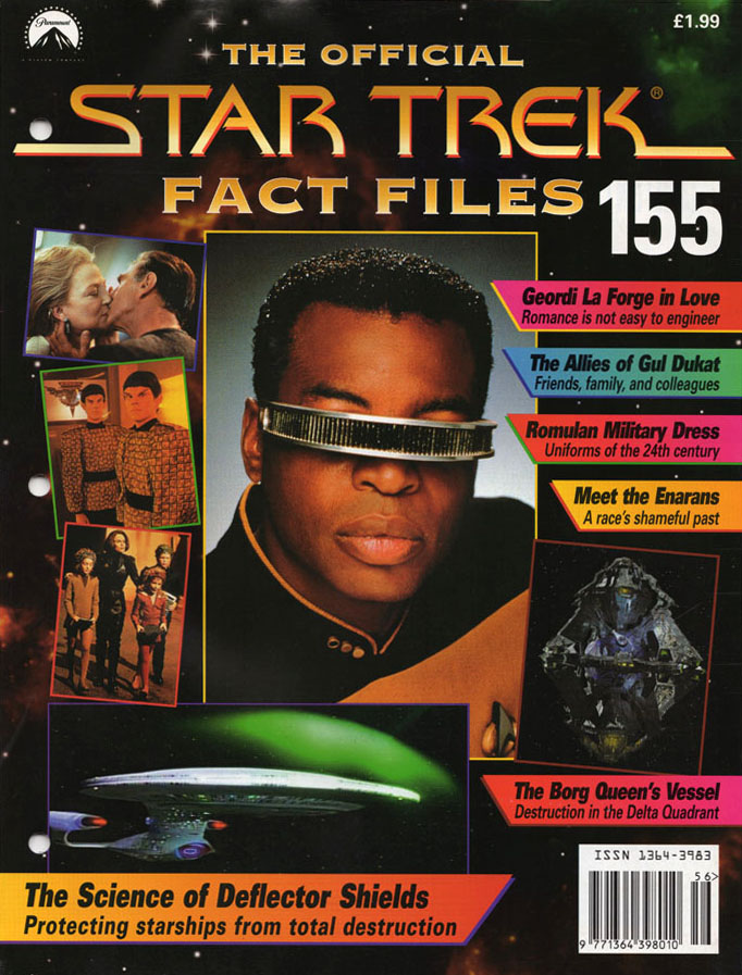 STAR TREK FACT FILES magazine side cover Issue 155   