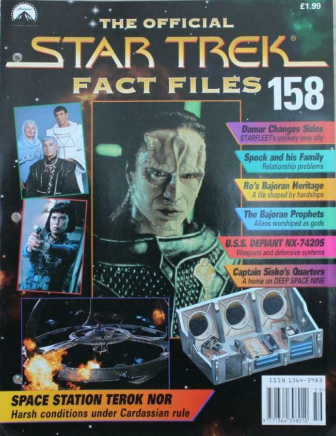 STAR TREK FACT FILES magazine side cover Issue 158  