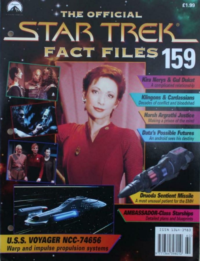 STAR TREK FACT FILES magazine side cover Issue 159  