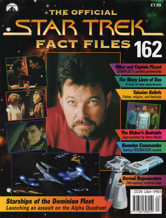 STAR TREK FACT FILES magazine side cover Issue 162   