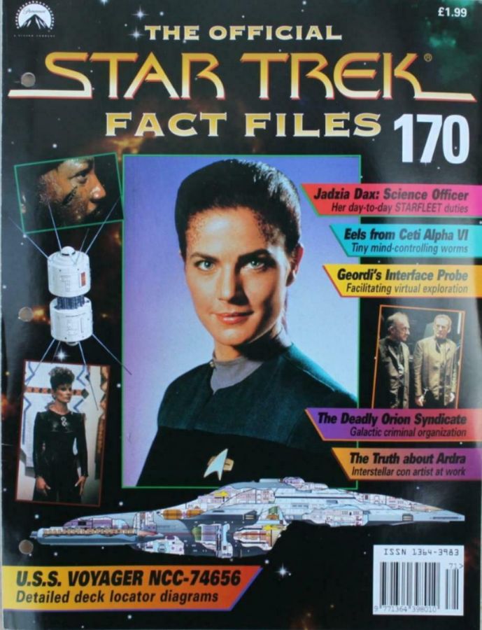 STAR TREK FACT FILES magazine side cover Issue 170  