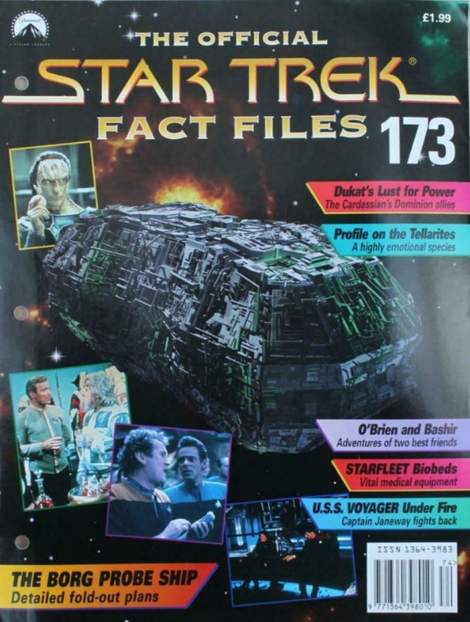 STAR TREK FACT FILES magazine side cover Issue 173  
