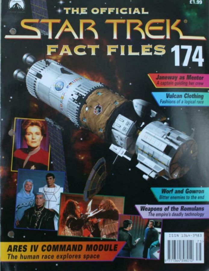 STAR TREK FACT FILES magazine side cover Issue 174  