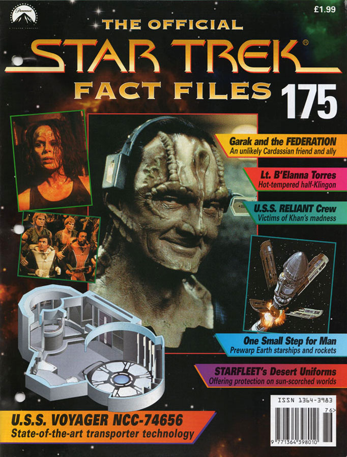STAR TREK FACT FILES magazine side cover Issue 175   