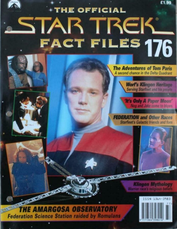 STAR TREK FACT FILES magazine side cover Issue 176  