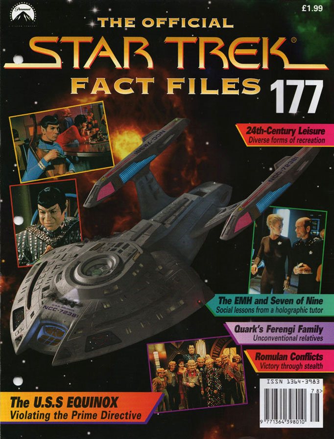 STAR TREK FACT FILES magazine side cover Issue 177   