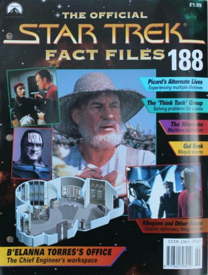 STAR TREK FACT FILES magazine side cover Issue 188  