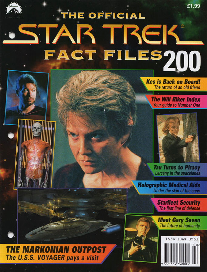STAR TREK FACT FILES magazine side cover Issue 200   