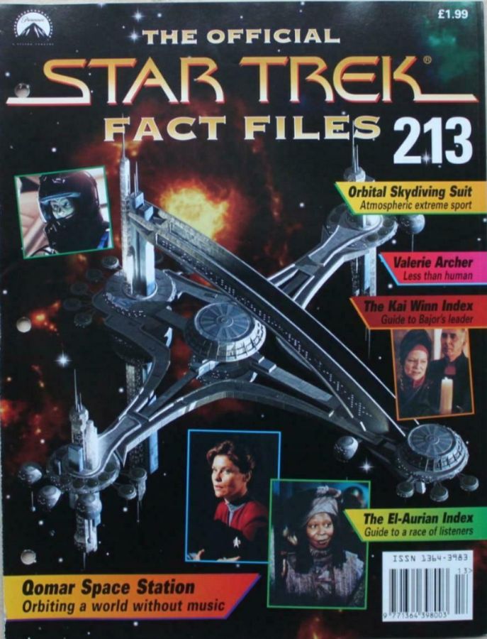 STAR TREK FACT FILES magazine side cover Issue 213  