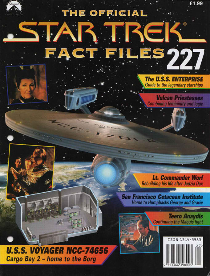 STAR TREK FACT FILES magazine side cover Issue 227   