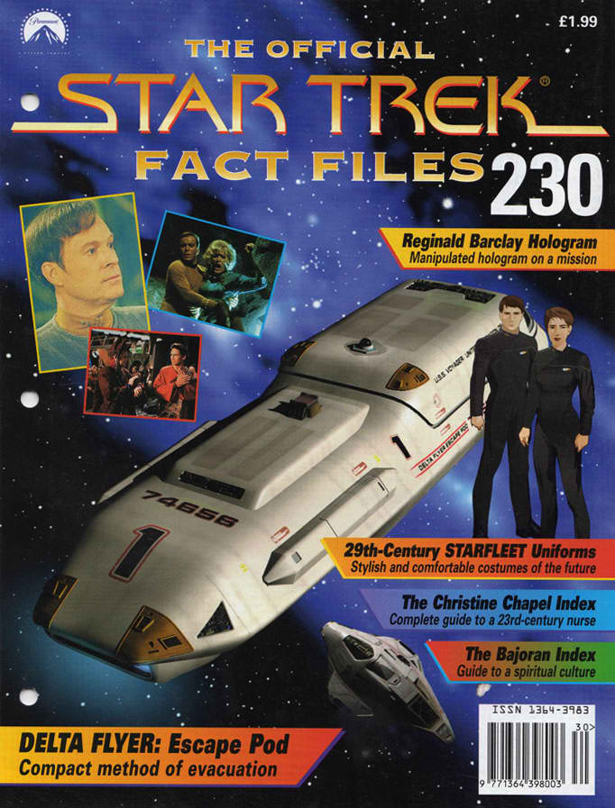 STAR TREK FACT FILES magazine side cover Issue 230   