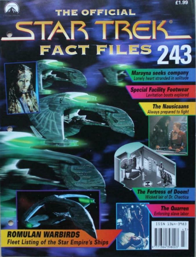STAR TREK FACT FILES magazine side cover Issue 243  