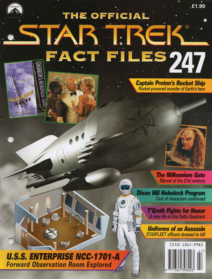 STAR TREK FACT FILES magazine side cover Issue 247   
