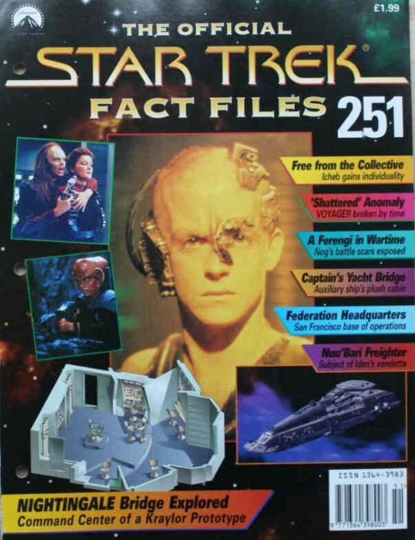 STAR TREK FACT FILES magazine side cover Issue 251  