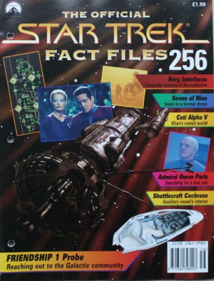 STAR TREK FACT FILES magazine side cover Issue 256  