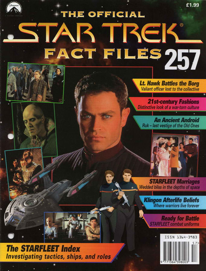 STAR TREK FACT FILES magazine side cover Issue 257   