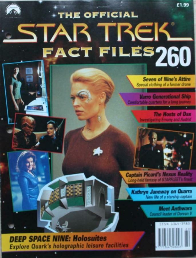 STAR TREK FACT FILES magazine side cover Issue 260  