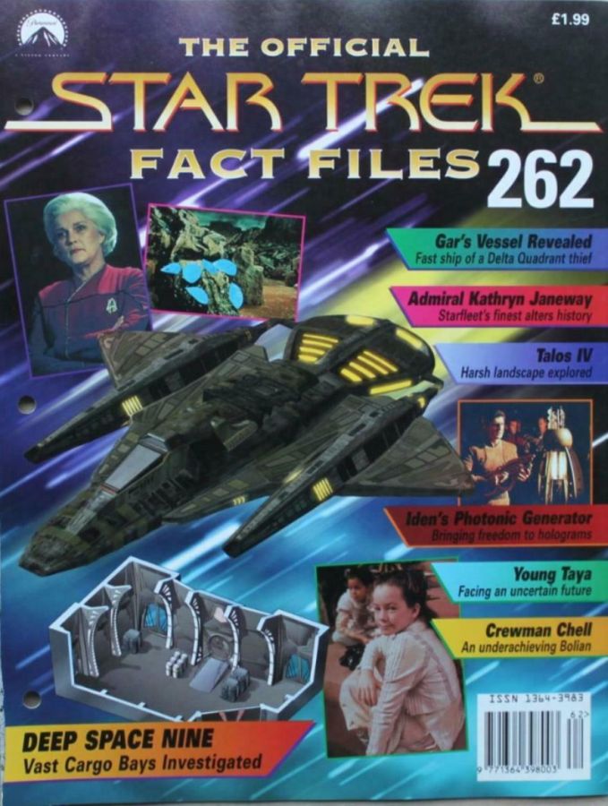 STAR TREK FACT FILES magazine side cover Issue 262  