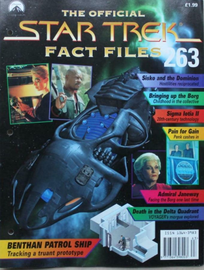 STAR TREK FACT FILES magazine side cover Issue 263  