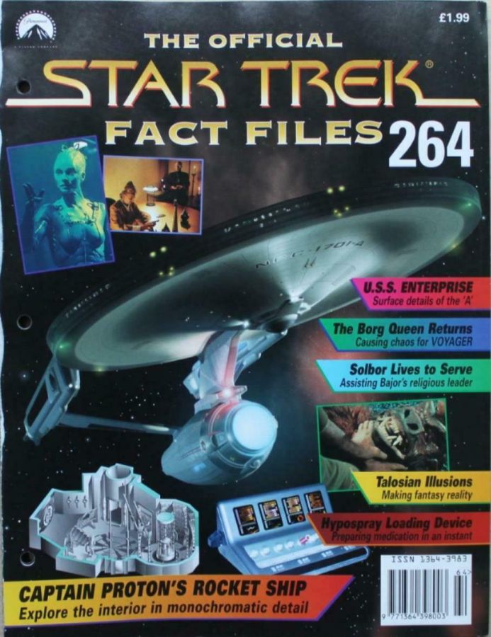STAR TREK FACT FILES magazine side cover Issue 264  