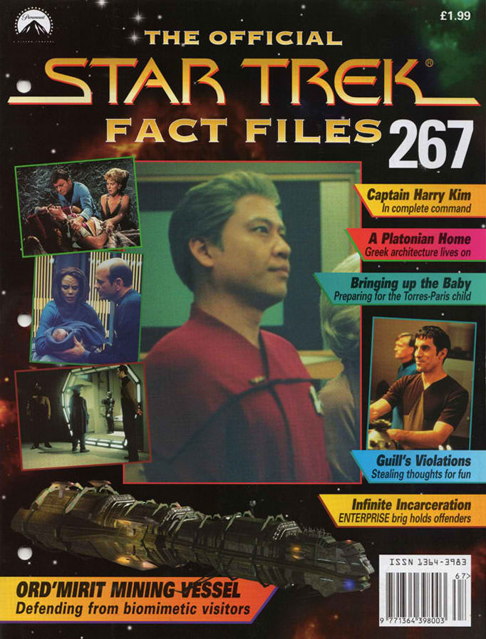 STAR TREK FACT FILES magazine side cover Issue 267   