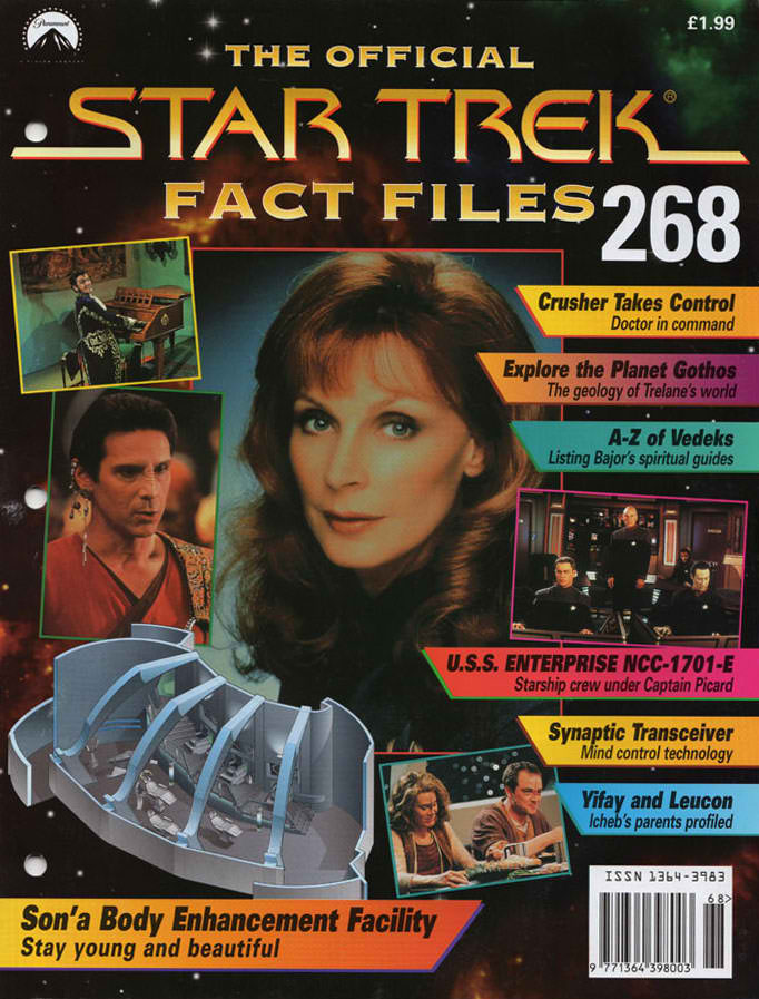 STAR TREK FACT FILES magazine side cover Issue 268   