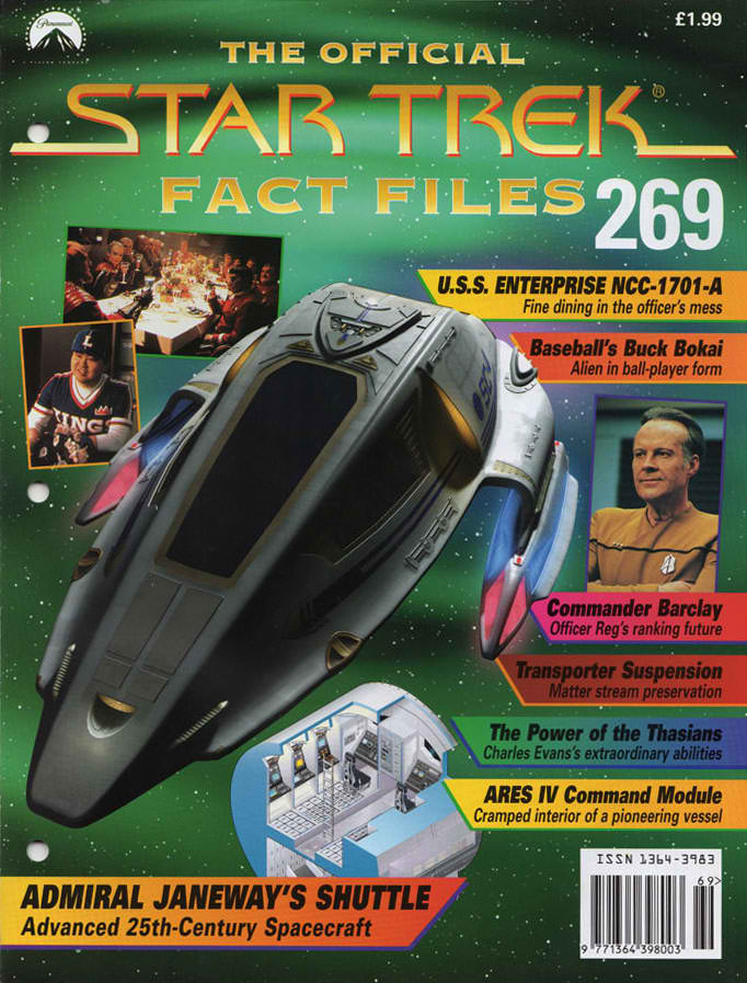 STAR TREK FACT FILES magazine side cover Issue 269   